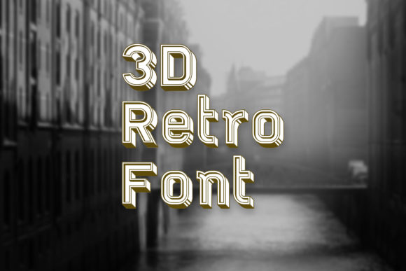 3D Retro: A Bold Display Font for Modern Marketing Design