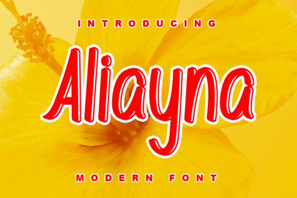 Aliyana: A Simple Display Font That Elevates Brand Design