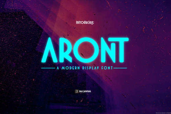 Aront: A Bold Display Font for Crafters and Product Designers