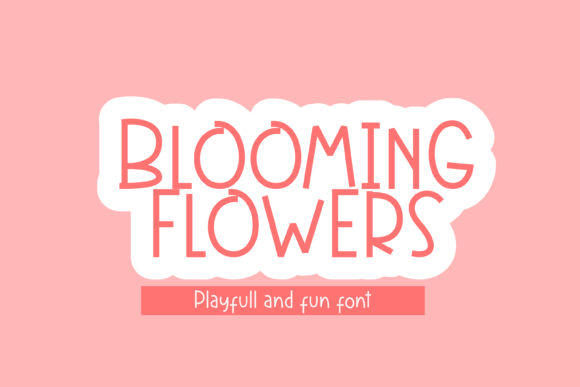 Blooming Flowers: A Playful Display Font for Editorial Design and Digital Publishing