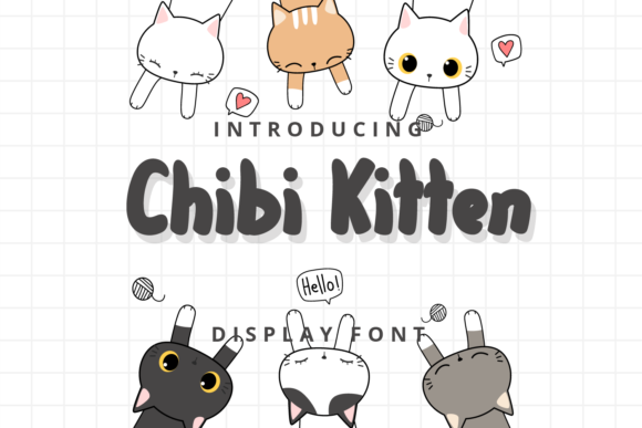 Chibi Kitten: A Playful Display Font for Casual Branding Projects