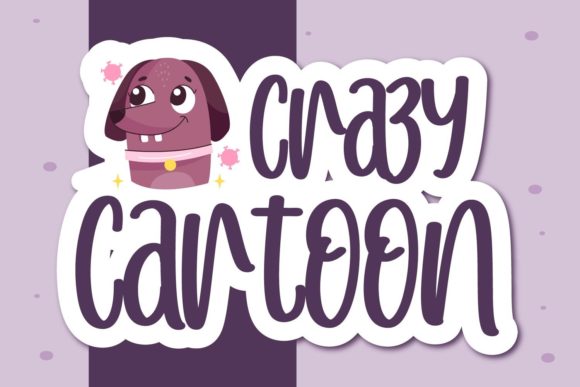 Crazy Cartoon: A Playful Display Font for Handmade Labels, Invitations & More