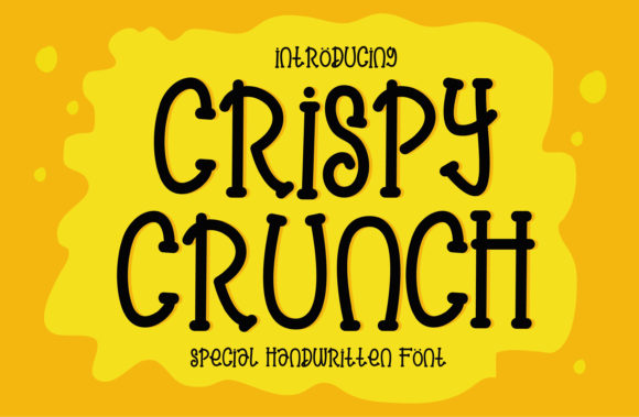 Crispy Crunch: A Cheerful Display Font for Editorial and Digital Publishing