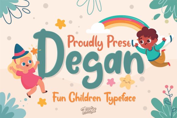 Degan: A Playful Display Font for Vibrant Web and Digital Design