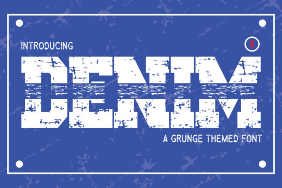 Denim: A Bold Display Font for Web Designers and Digital Creators