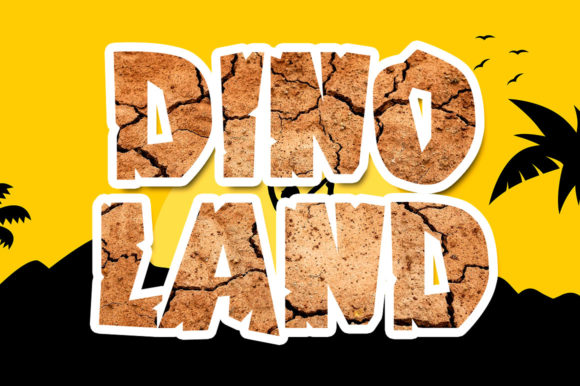 Dino Land: A Bold Display Font for Playful Web Design Projects