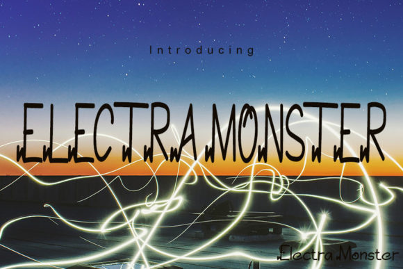Electramonster: A Bold Display Font for Editorial Impact
