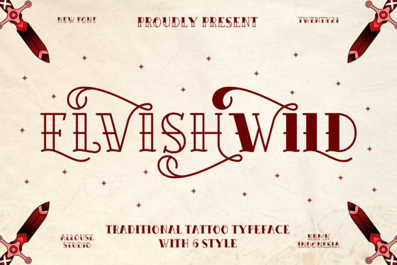 Elvishwild: A Bold Display Font for Unique Web Typography