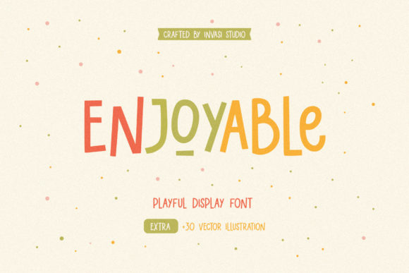 Enjoyable: A Display Font That Brings Personality to Campaign Visuals