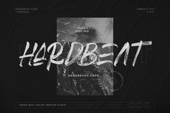 Hardbeat: A Brushed Urban Display Font for Modern Branding