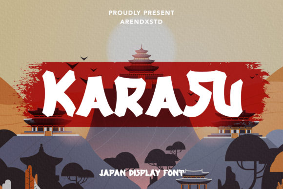 Karasu: A Bold Display Font for Handmade Labels, Invitations & More