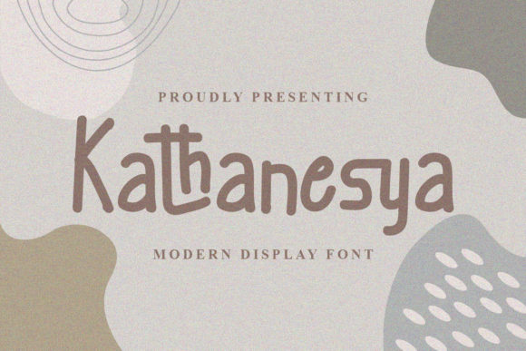 Kathanesya: A Playful Display Font for Crafters and Product Designers