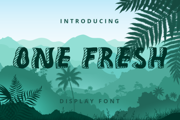 One Fresh: A Joyful Display Font for Modern Marketing Visuals