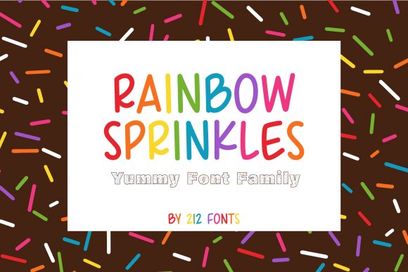 Rainbow Sprinkles: A Playful Display Font for Crafters & Product Makers