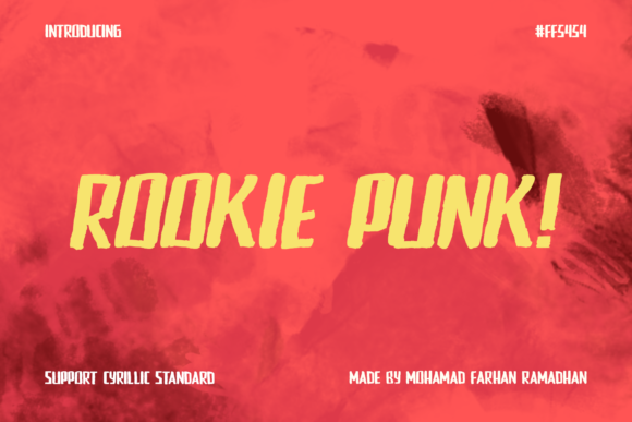 Rookie Punk: A Bold Display Font for High-Energy Design Projects