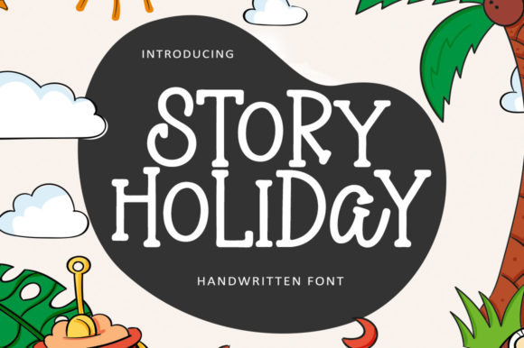 Story Holiday: A Playful Display Font for Web Design and Digital Branding