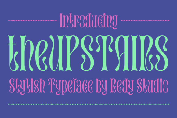 TheUpstairs Font: Elevating My Brand’s Look with a Unique Display Typeface