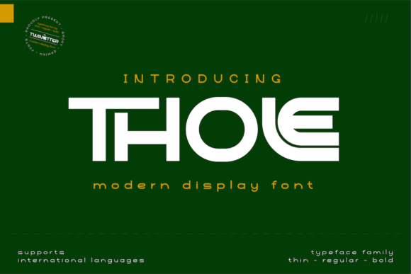 Thole: A Futuristic Display Font That Elevates Modern Web Design