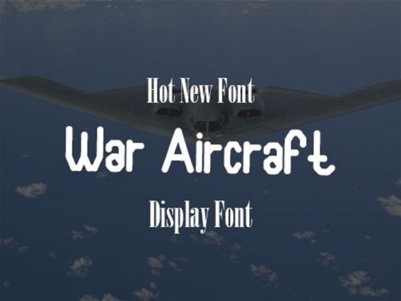 War Aircraft: A Bold Display Font for Modern Web Design Projects